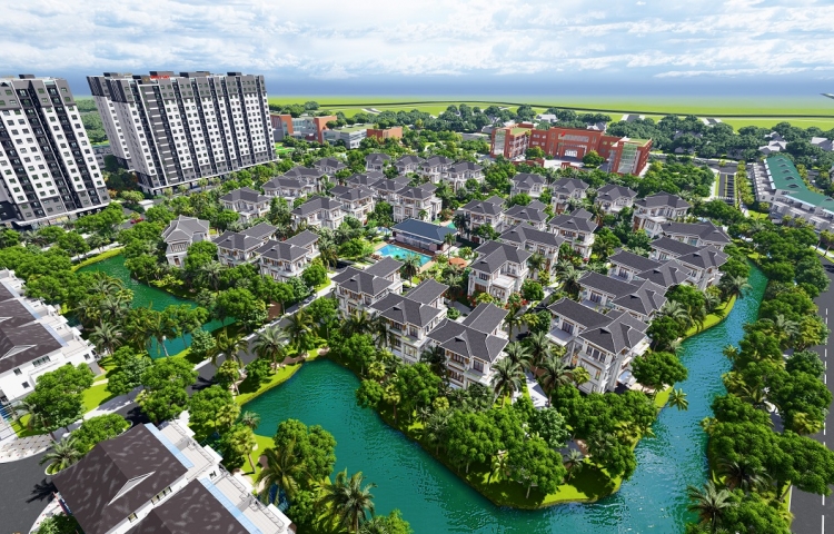 Thông báo về nhà ở hình thành trong tương lai đủ điều kiện được bán Khu đảo Tây Laurel Villas - Ecogarden